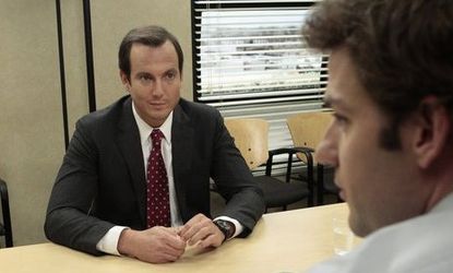 Despite guest appearances by Will Arnett (above), Warren Buffet, and a string of other big names, "The Office" season finale left critics feeling used.