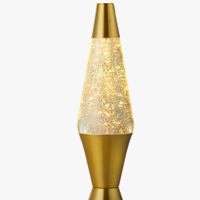 Lava® lamp Large Table Lamp, Brushed Gold/Glitter: John Lewis