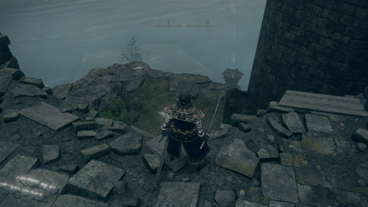 view down to boss room
