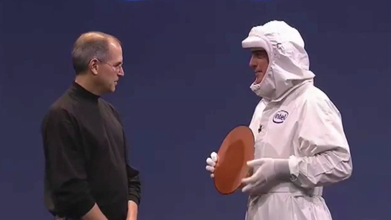 Steve Jobs announces intel macs