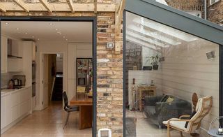Side return extension with clever glazing to flood space with natural light