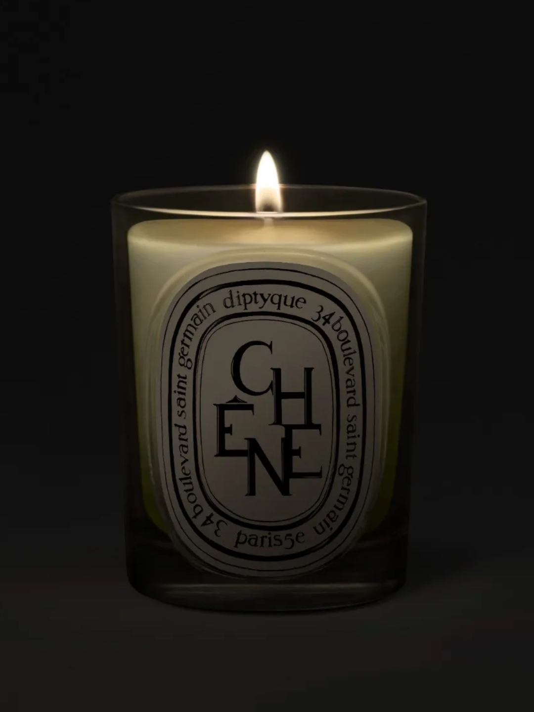An oak tree scented classic candle from Diptyque