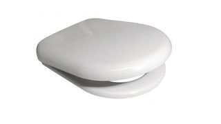Euroshowers White One Seat Soft Close Toilet Seat with Top Fix/Blind Hole Fittings and ONE Button Quick Release