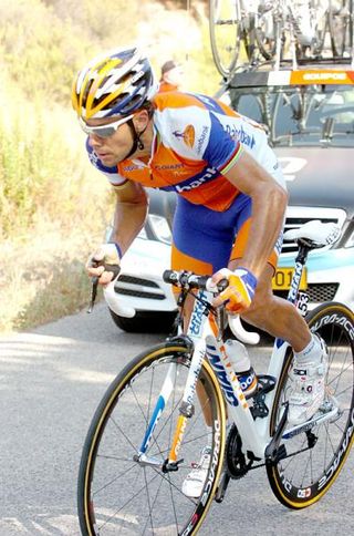 Oscar Freire (Rabobank) gets out of the saddle