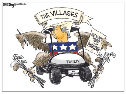 Political Cartoon U.S. Trump Florida Medicare