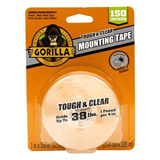 Gorilla Tough & Clear Double Sided Adhesive Mounting Tape, Extra Large, 1