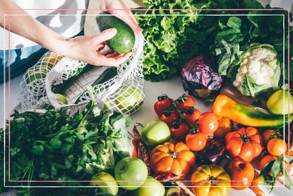 Veg on chopping board