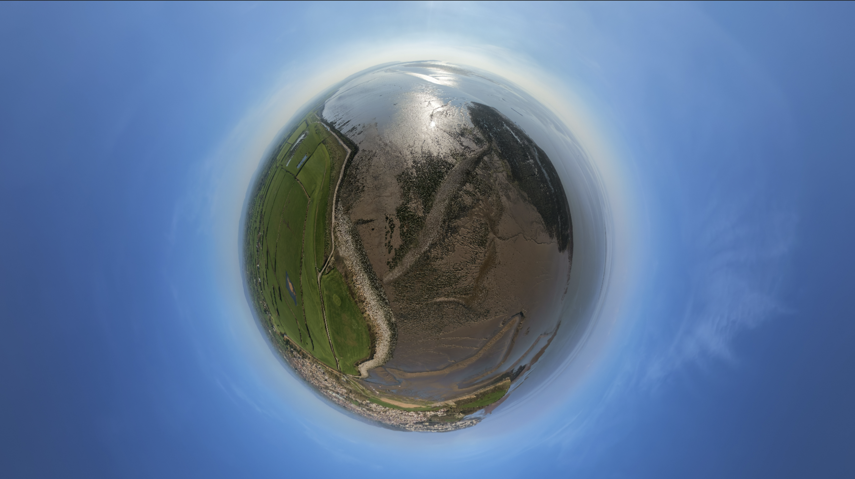 A photo taken on a DJI Avata 360 360-degree drone
