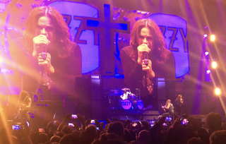 Ozzy Osbourne on stage in Santiago, Chile in 2018