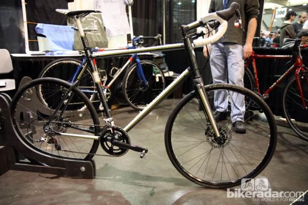 True Fabrications built this all-road bike with longer-than-usual chain stays so that the rider didn't feel perched right atop the rear wheel.