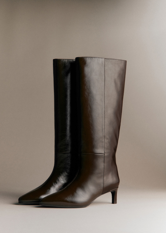 Léane Boots - Vintage Chocolate - Bovine Leather - Sézane