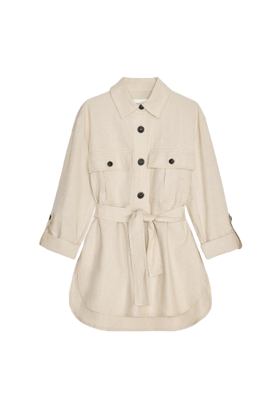 ZARA, Linen Safari Shirt