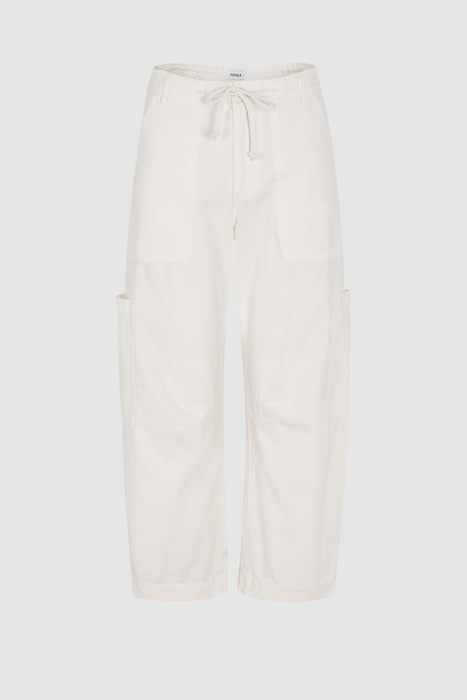 Petite Sabrina Curved Utility Pants - White - P00116105p-Sl-White / White / 23p