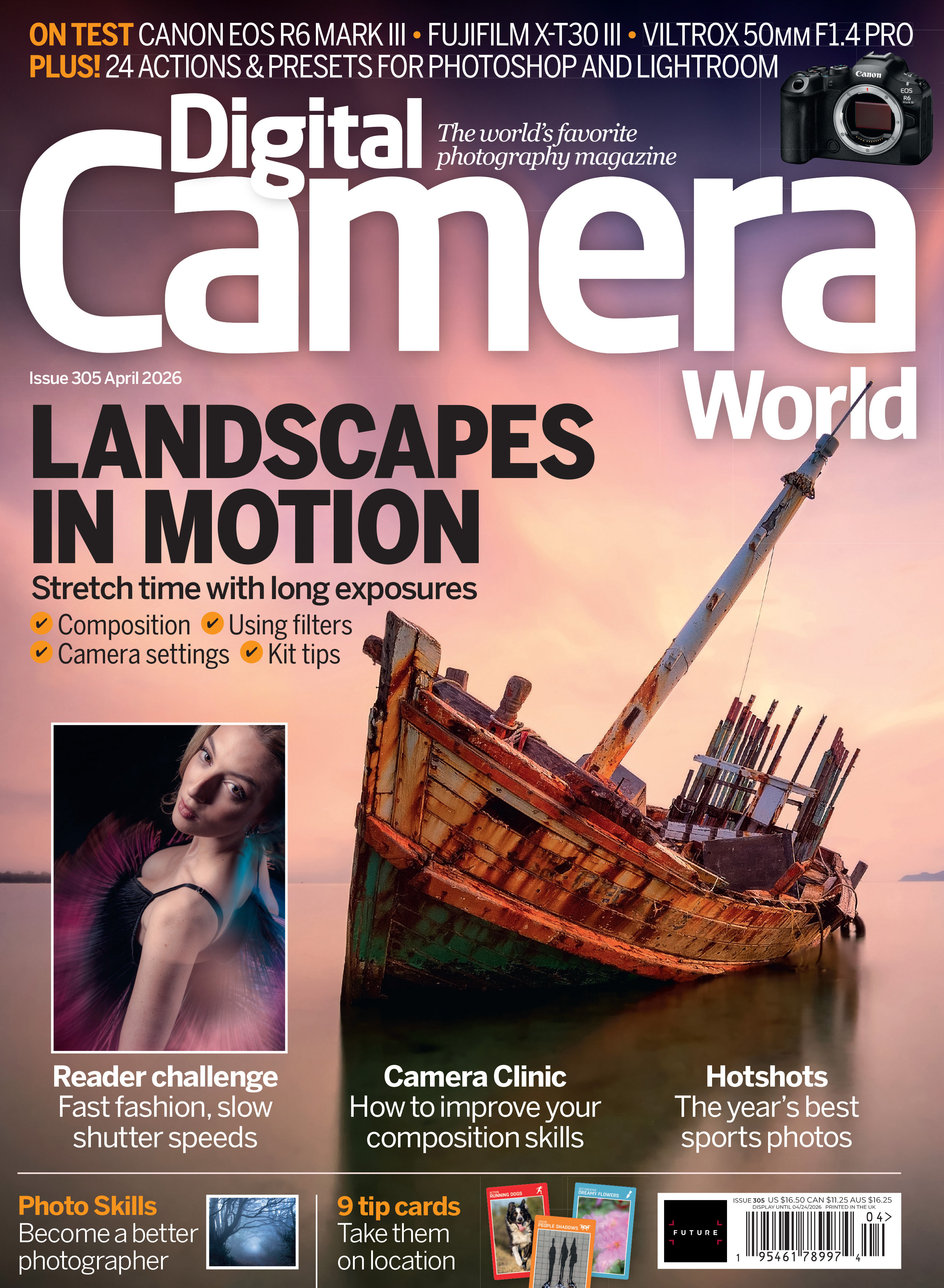 Photo of the front cover of issue 305 (April 2026) of Digital Camera World magazine