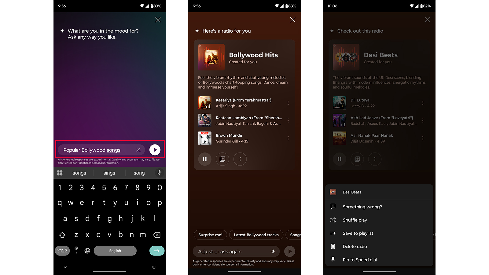 YouTube Music AI-generated radio stations