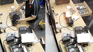 Power supply caught fire during testing