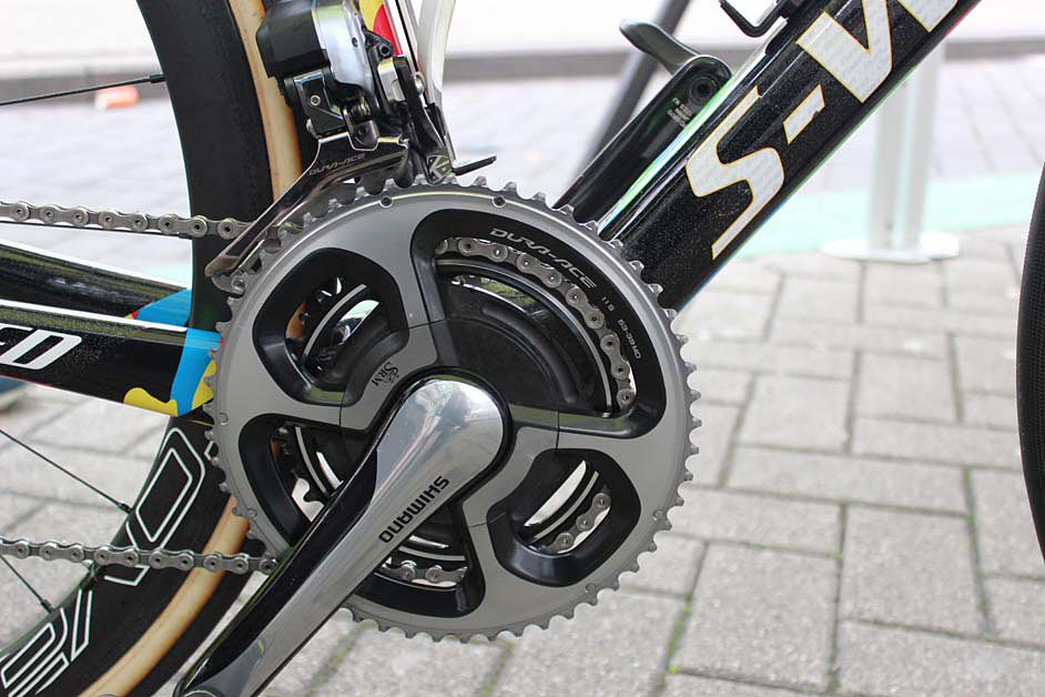 Dura Ace 11speed on World champion Peter Sagan's Specialized S-Works Tarmac