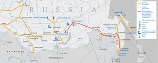 Pipelines linking east and west of Russia will bring vast gas reserves to market.