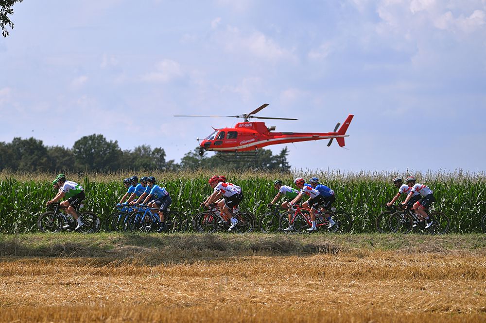 The peloton ride a neutralised stage 4 at the Tour de Pologne in memory of Bjorg Lambrecht