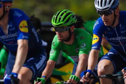 Mark Cavendish in green at the Tour de France 2021