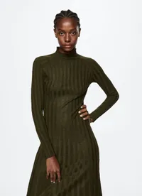 Knitted Perkins neck dress | Mango £35.99