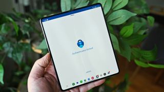 Microsoft Authenticator on the Samsung Galaxy Fold 5