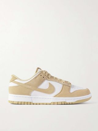 Dunk Low Leather and Suede Sneakers