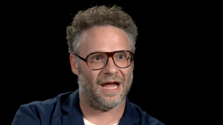 Still of Seth Rogen during our Sausage Party: Foodtopia junket.