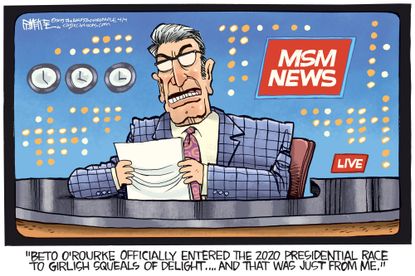 Political Cartoon U.S. Beto ORourke 2020 presidential election Fox News