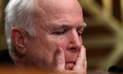 The Senate is McCain's whole life, reports Vanity Fair, and the former-maverick would be undone if he lost it.