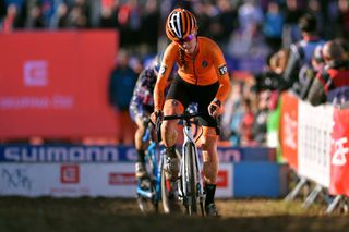 TABOR CZECH REPUBLIC NOVEMBER 16 Shirin Van Anrooij of The Netherlands during the 23rd Tabor World Cup 2019 Women Elite UCICX TelenetUCICXWC on November 16 2019 in Tabor Czech Republic Photo by Luc ClaessenGetty Images