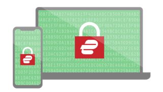 ExpressVPN securing a PC and mobile device