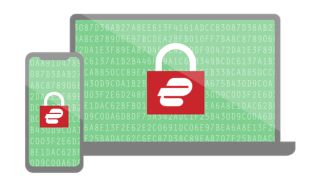 ExpressVPN sécurisant un PC et un appareil mobile