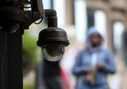 A surveillance camera on a San Francisco street.