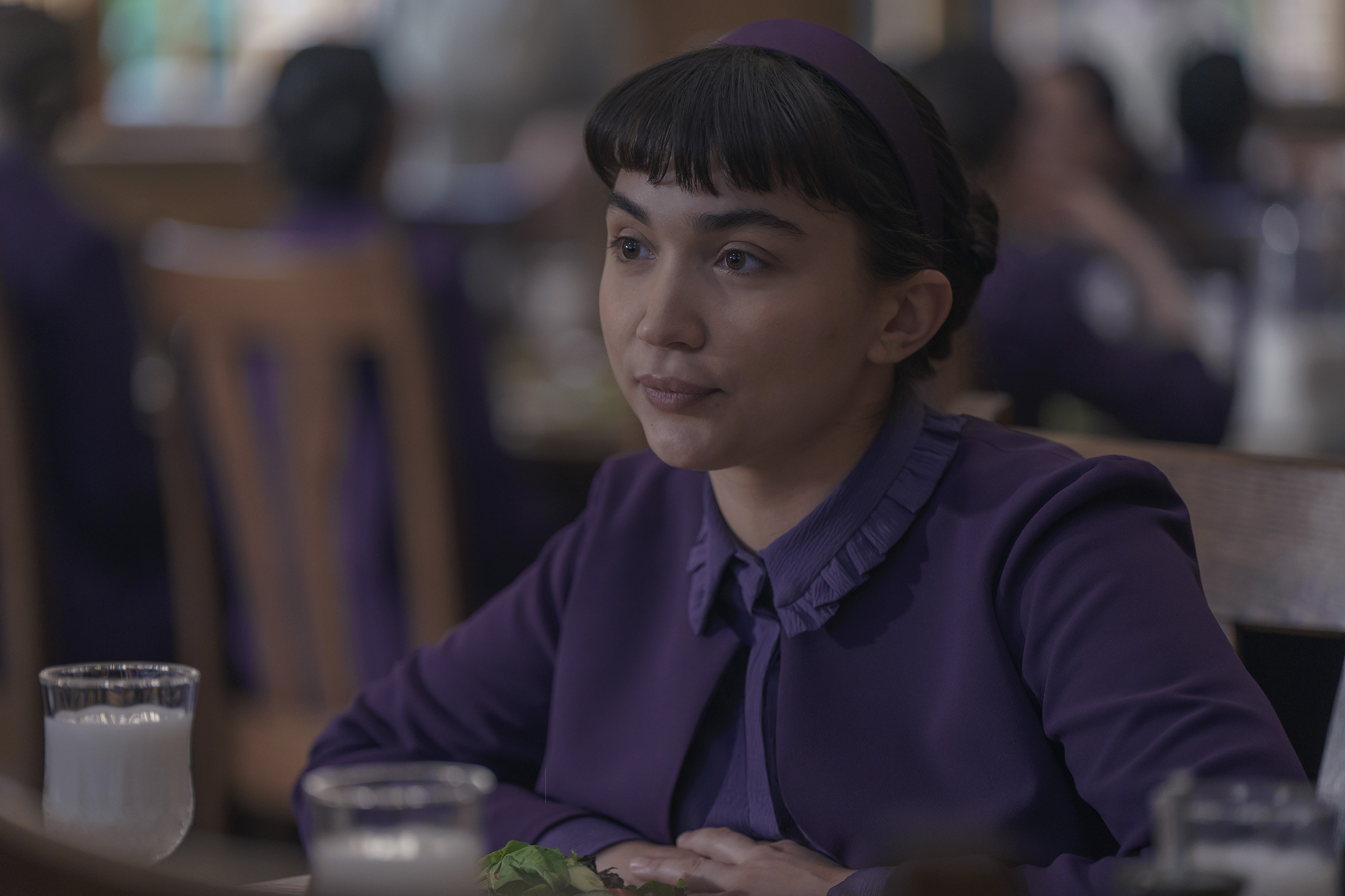Rowan Blanchard as Shunammite, in Hulu's 'The Testaments'