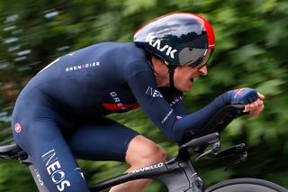 ROCHELAMOLIERE FRANCE JUNE 02 Geraint Thomas of The United Kingdom and Team INEOS Grenadiers during the 73rd Critrium du Dauphin 2021 Stage 4 a 164km Individual Time Trial stage from Firminy to RochelaMolire 585m ITT UCIworldtour Dauphin dauphine on June 02 2021 in RochelaMoliere France Photo by Bas CzerwinskiGetty Images