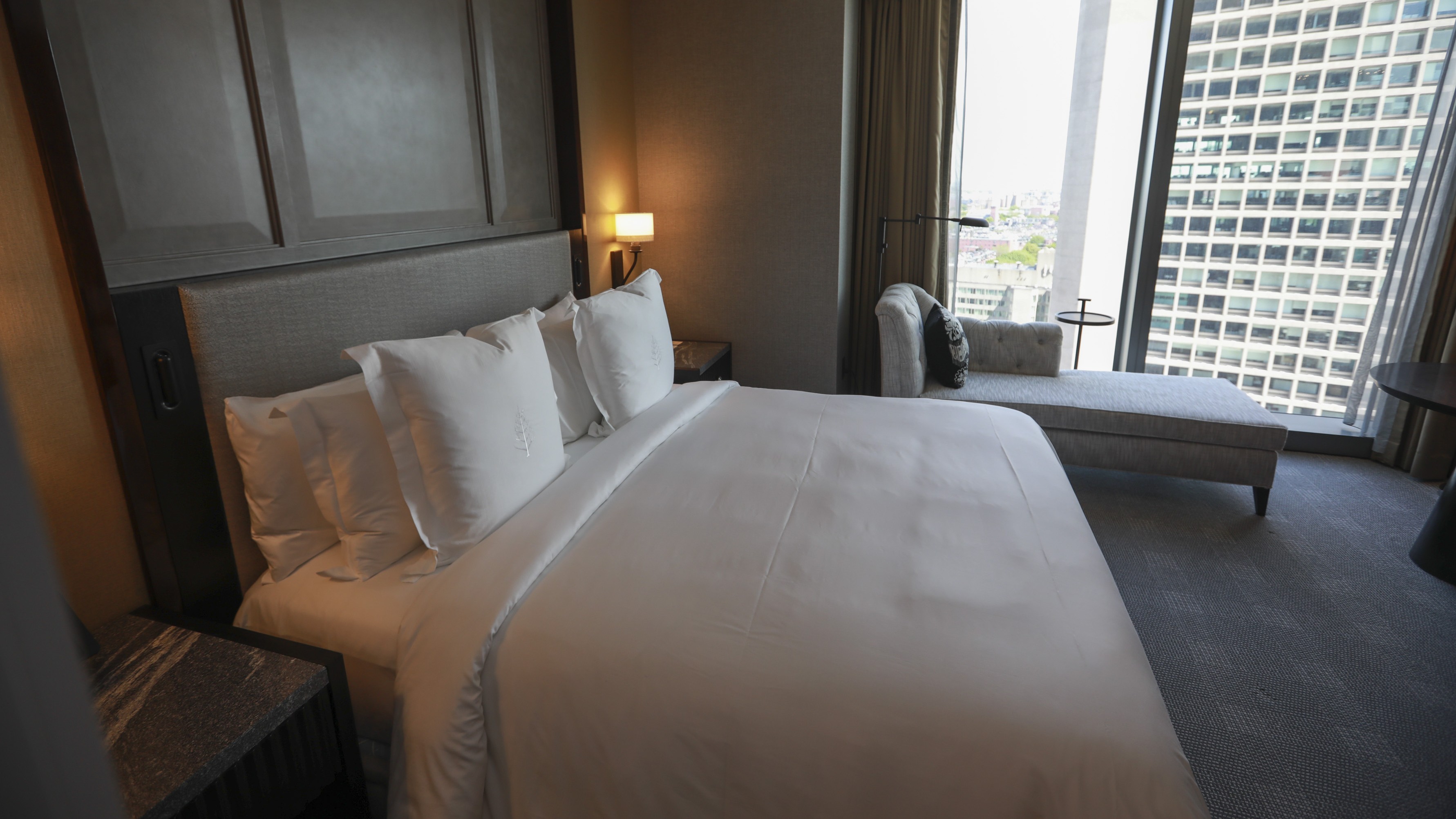 A Four Seasons hotel suite in Boston, Massachusetts.