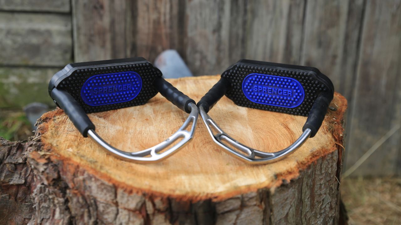 Sprenger Bow Balance Stirrups laid flat