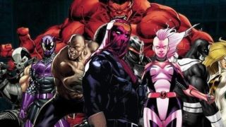 A screenshot of one of the Thunderbolts' many line-ups from Marvel comics