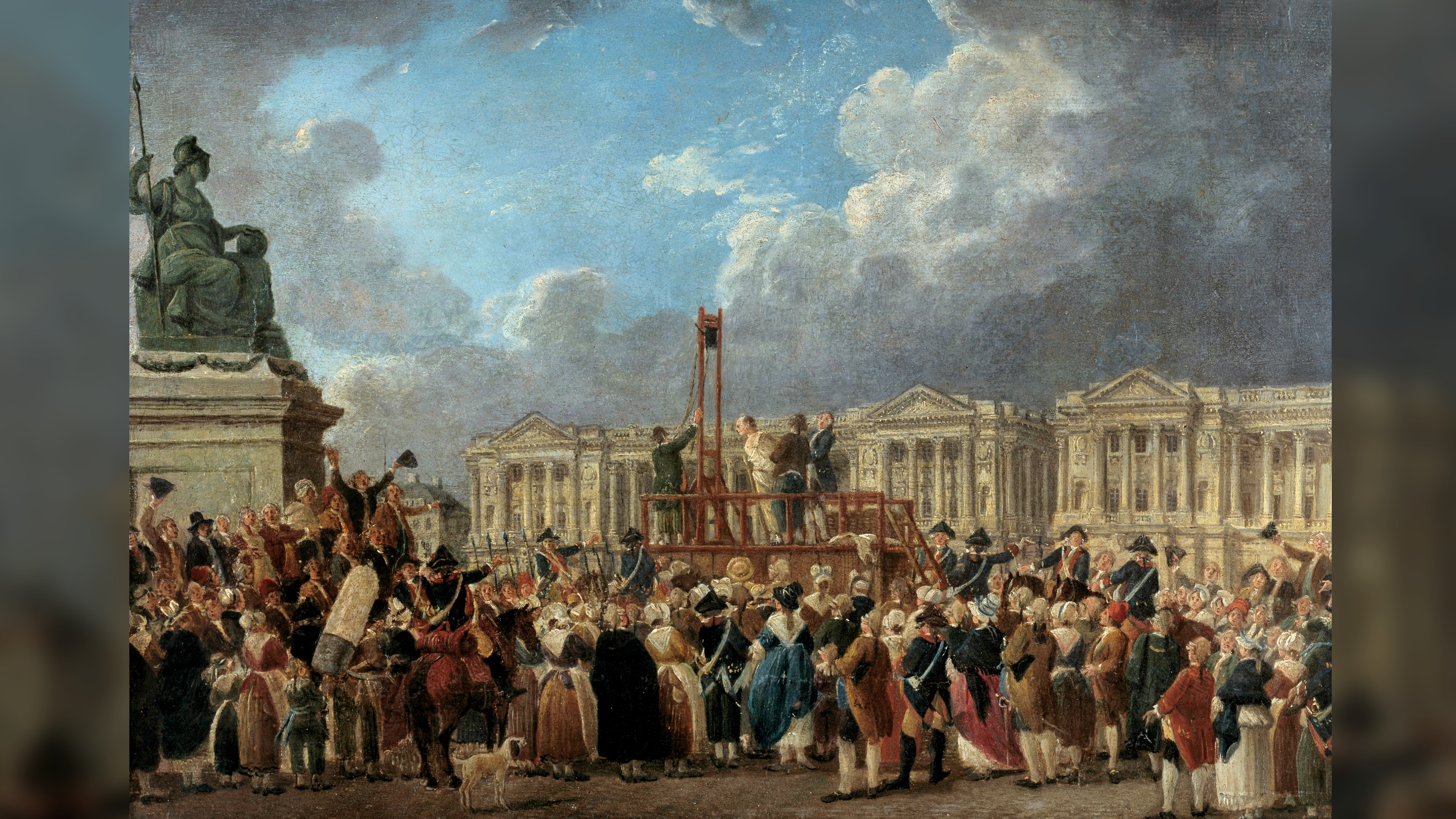 Image of French revolution: execution of king Louis XVI de France in