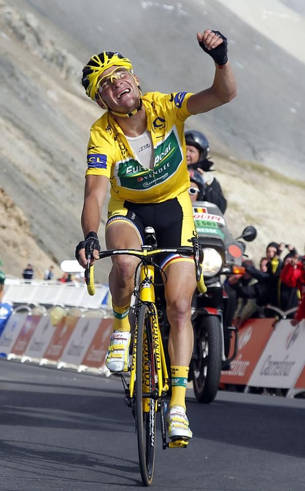 Thomas Voeckler defied expectations and held onto the maillot jaune.