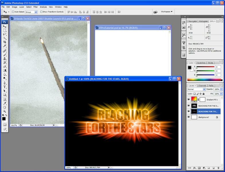 Step 7: With filters and distortions you can create all kinds of snazzy effects.