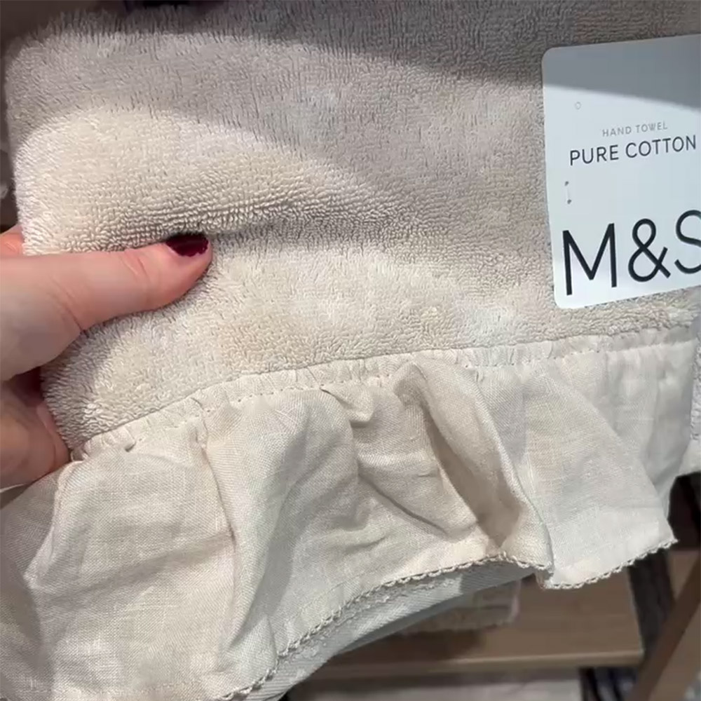 M&amp;amp;S ruffle towel in store