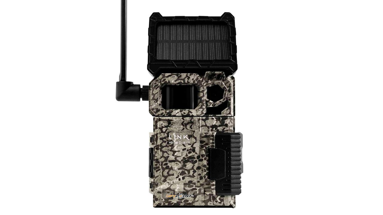 Spypoint LINK-MICRO-S-LTE trail camera on a white background