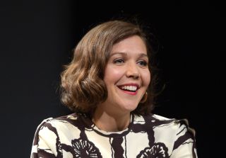 A close-up of actress Maggie Gyllenhaal