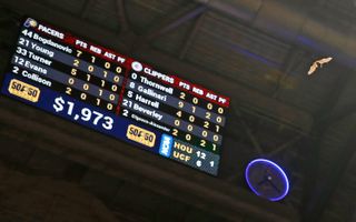 A bat flew through the arena during an Indiana Pacers vs. Los Angeles Clippers game on Feb. 7, 2019.