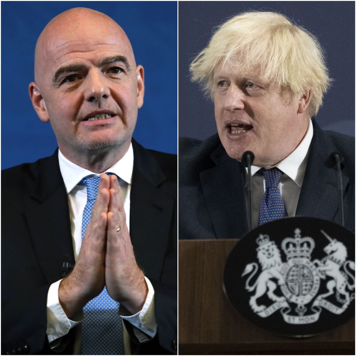 Gianni Infantino/Boris Johnson