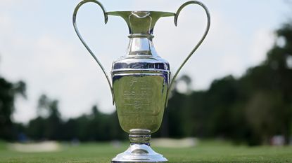 The Chevron Championship trophy
