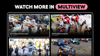 Multiview shot of sports on the Fox One app