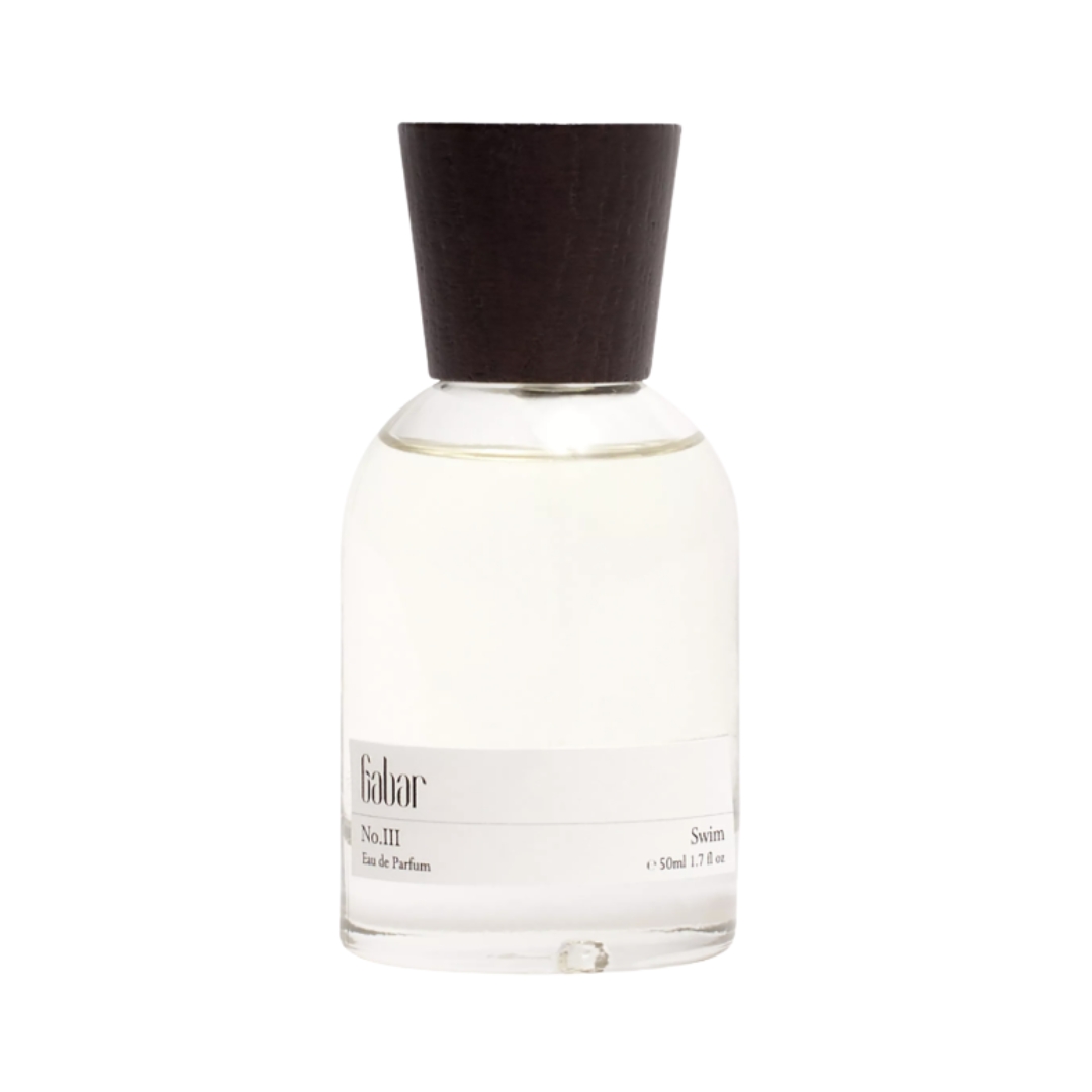 A product shot of the Gabar No.III Swim Eau de Parfum on a white background